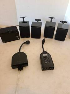 lot 3110 image: Energy Audio Speaker System 5.1, 3 prong extension outlet, timer plug