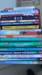 lot 3201 image: Books including Island of the Blue Dolphins
