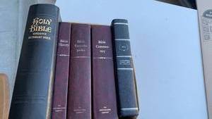 lot 3204 image: Bible books including Holy Bible Concordance and Bible Encyclopedia
