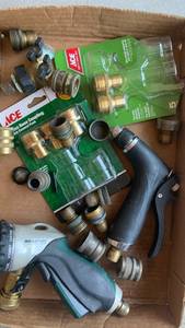 lot 3305 image: Garden Hose Couplings, Connectors, Spray Nozzles and Accessories