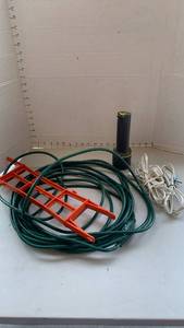 lot 3330 image: Garden Hose Lot with Reel and Sprayer