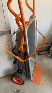 lot 3417 image: WORX WG050 Wheelbarrow Garden Cart 8 Cubic Foot