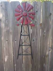 lot 974 image: Metal Windmill.  45in tall