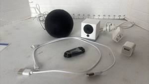 lot 1101 image: Amazon Echo Dot Smart Speaker with Camera and Accessories