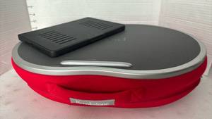 lot 1105 image: Brookstone Rotating Laptop Stand with Tablet in case