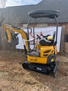 lot 9153 image: Unused CFG QK18R Mini Excavator 13.5HP Gas w Pilot Controls