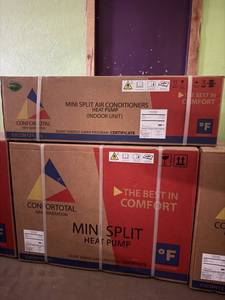 lot 9389 image: Unused Confortotal 12,000 BTU Mini Split AC and Heat Pump - 115V (EICON121-D3)
