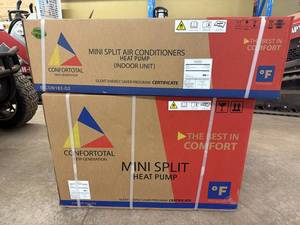 lot 9394 image: Unused Confortotal 18,000 BTU Mini Split AC and Heat Pump - 230V (EICON182-D2)