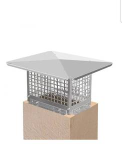 lot 19552 image: VEVOR Chimney Cap, 8 x 13 Flue Caps, 304 Stainless Steel Fireplace Chimney Cover, Adjustable Metal Spark Arrestor with Bolts Screws, Mesh Chimney Flue Cover for Outside Existing Clay Flue Tile - Retail $51