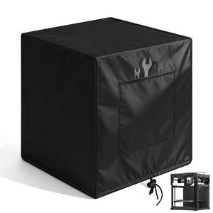 lot 19587 image: YIBEICO Oxford Fabric Dust Cover for Bambu Lab P1P 3D Printer, Printer Dust Protector with Drawstring & Side Pocket, Custom Fit Machine Shelter for P1P 3D Printer�� (For P1P)