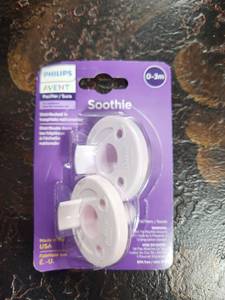 lot 19613 image: Philips Avent Soothie Pacifier 0-3m 2-Pack - Retail $0