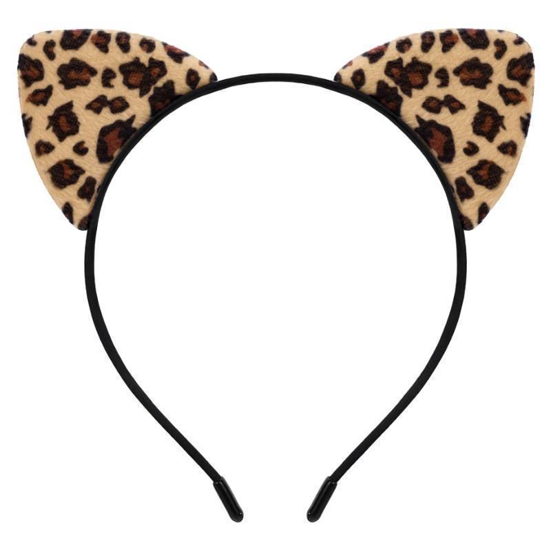 lot 64199 image: Furry Cheetah Ears Headband Costume Accessories Women Halloween Cosplay - Retail $6