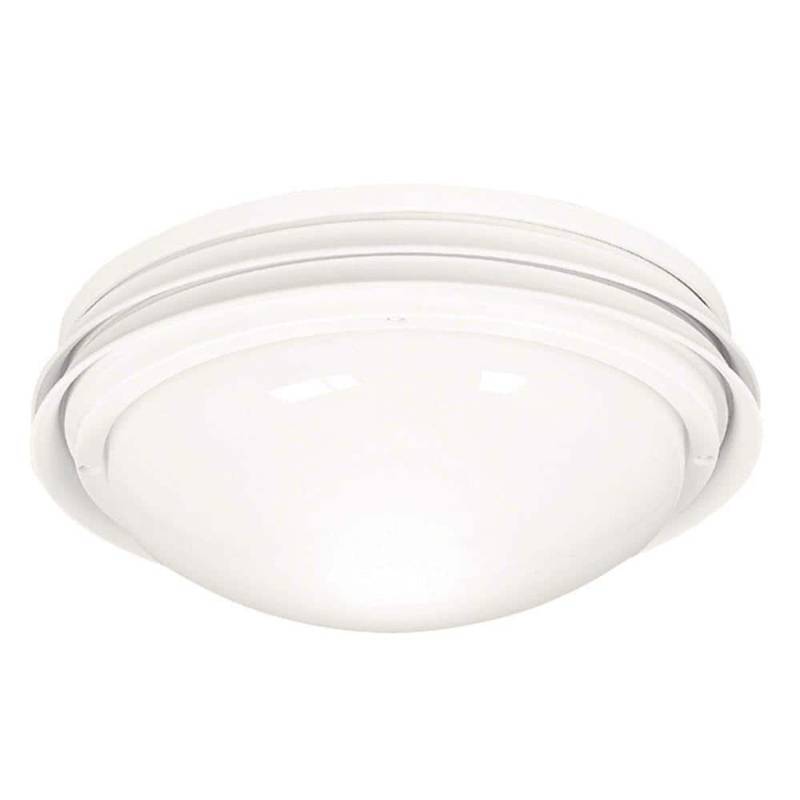 lot 64267 image: Hunter Fans Marine II 10  Energy Efficient White Outdoor Low Profile Globe - Retail $187