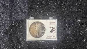 lot 29 image: American Silver Eagle 1 Troy Oz 999 Fine Silver