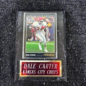 lot 43 image: Dale Carter Kansas City Chiefs Pinnacle Sports Card Plaque