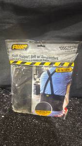 lot 100 image: AWP Back Support Belt w Suspenders 33in-40in 0552575