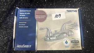 lot 109 image: Aquasource Bathroom Faucet Model 400749