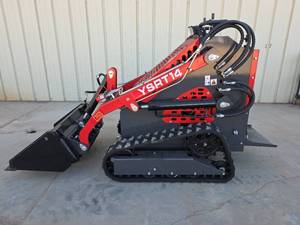 lot 6913 image: AGT YSRT14 Stand-On Mini Skid Steer Track Loader with 32 in. Bucket