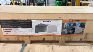 lot 8034 image: SDLANCH High-End Metal Carport 12x20ft
