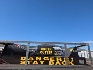 lot 8056 image: Mower King SSRC72 72 in. Skid Steer Brush Cutter Attachment