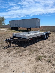 lot 214 image: 1979 B-Line Dual Axle Car Hauler Trailer  Brakes Removed  Clean Title  Includes Ramps