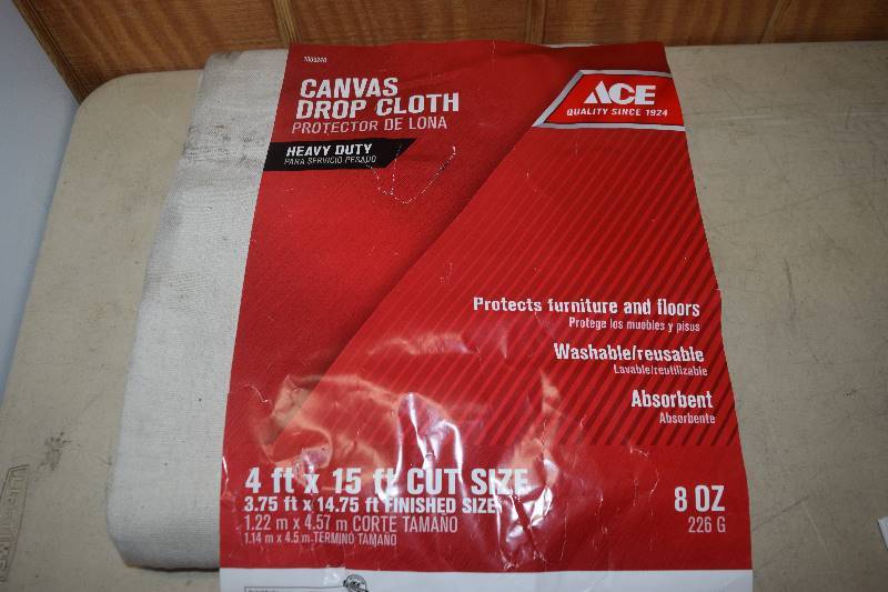 lot 15 image: Canvas Drop Cloth
