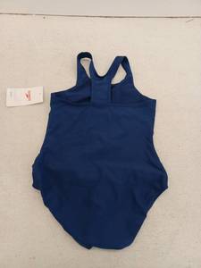lot 21264 image: Speedo Navy Blue One-Piece Swimsuit, Youth 12