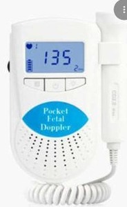 lot 21289 image: Hopetiger Pocket Fetal Doppler Baby Heartbeat Monitor, 2 Pack