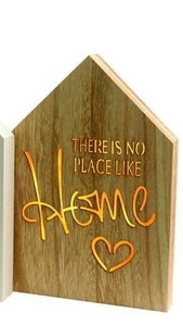 lot 21310 image: Kaemingk Decoris No Place Like Home Wood Plaque