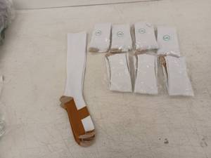 lot 21333 image: LXL White Athletic Crew Socks Bulk Lot - 8 Pack