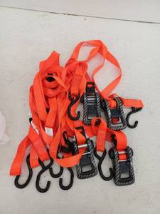 lot 21385 image: SmartStraps 14- t Ratcheting Strap Tie Down, 4 Pack