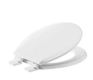 lot 21386 image: American Standard Bedminster White Round Toilet Seat