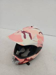 lot 21391 image: Sunl BikeMotorcycle Helmet Pink Camo Medium 57-58cm