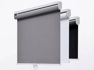 lot 21401 image: AOSKY Blackout Cordless Roller Shade, (75 x 72 )  (white)