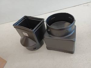 lot 21434 image: Downspout Adapter 4x6x6, 2 Pack
