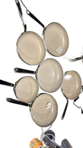 6-Piece Ceramic Non-Stick Frying Pan Set - Retail: $0