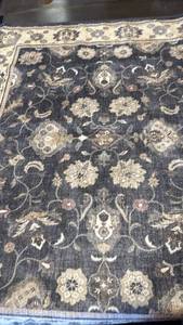 lot 28 image: 60x604 Patterned Area Rug with Floral and Scrollwork Design - Retail $0
