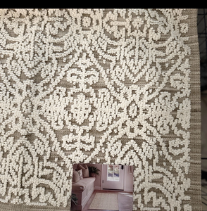 lot 42 image: Mohawk Home, 30 x 45 Accent Rug  Beige Machine Washable New - Retail $0
