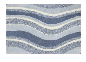 lot 43 image: 24x36 cotton swirl bath mat  - Retail $0