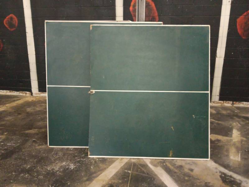 lot 1265 image: Green Ping Pong Table Top