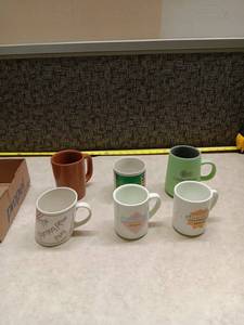 lot 1303 image: Ceramic Mugs - Assorted Set of 6