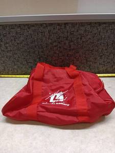 lot 1338 image: Kansas Lottery Red Duffel Bag