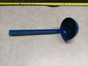 lot 1343 image: Blue Enamel Ladle with Long Handle