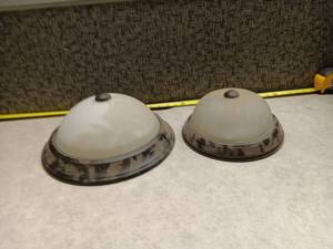 lot 1349 image: Recessed Ceiling Light Fixture Dome Cover w Trim Ring