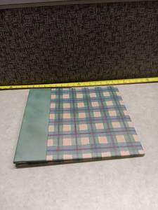 lot 1385 image: Stampin Up Plaid Patterned Scrapbook Album with Sleeve