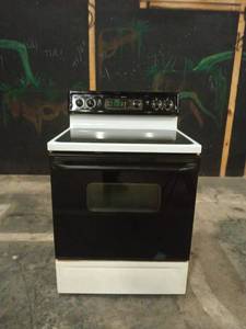 lot 5019 image: Spectra Electric Range with White Cooktop
