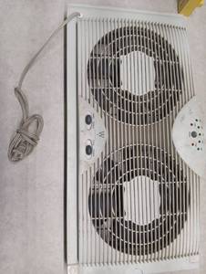 lot 1416 image: Westinghouse Window Fan 2-Speed Dual Fan with Exhaust Mode