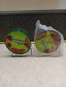 lot 1438 image: Ware Chew Proof Tread Wheel LG 8 Small Pet Exercise Wheel - lot of 2