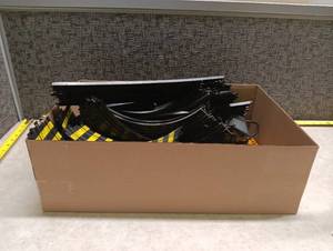lot 1440 image: Tyco Slot Car Track Set Lot w 4 Cars, Controllers & Power Supply