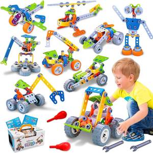 lot 31079 image: Tsomtto 10 in 1 STEM Toys for 4 5 6 7 8 Year Old Boy Girl Birthday Gifts